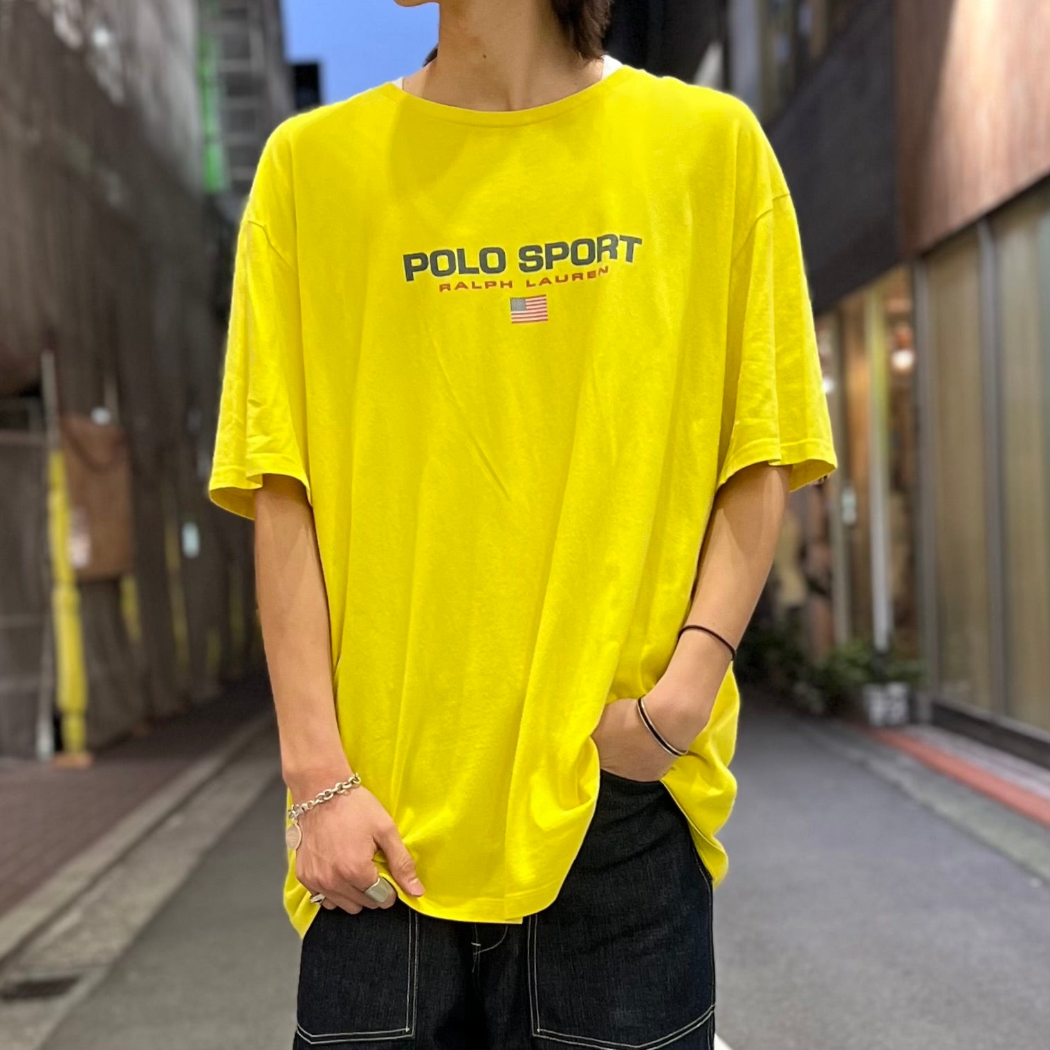 超希少 90s POLO SPORT ロンT 刺繍ロゴ 古着 角 XL オレンジ 超希少 90s POLO SPORT ロンT 刺繍ロゴ 古着 角 XL オレンジ