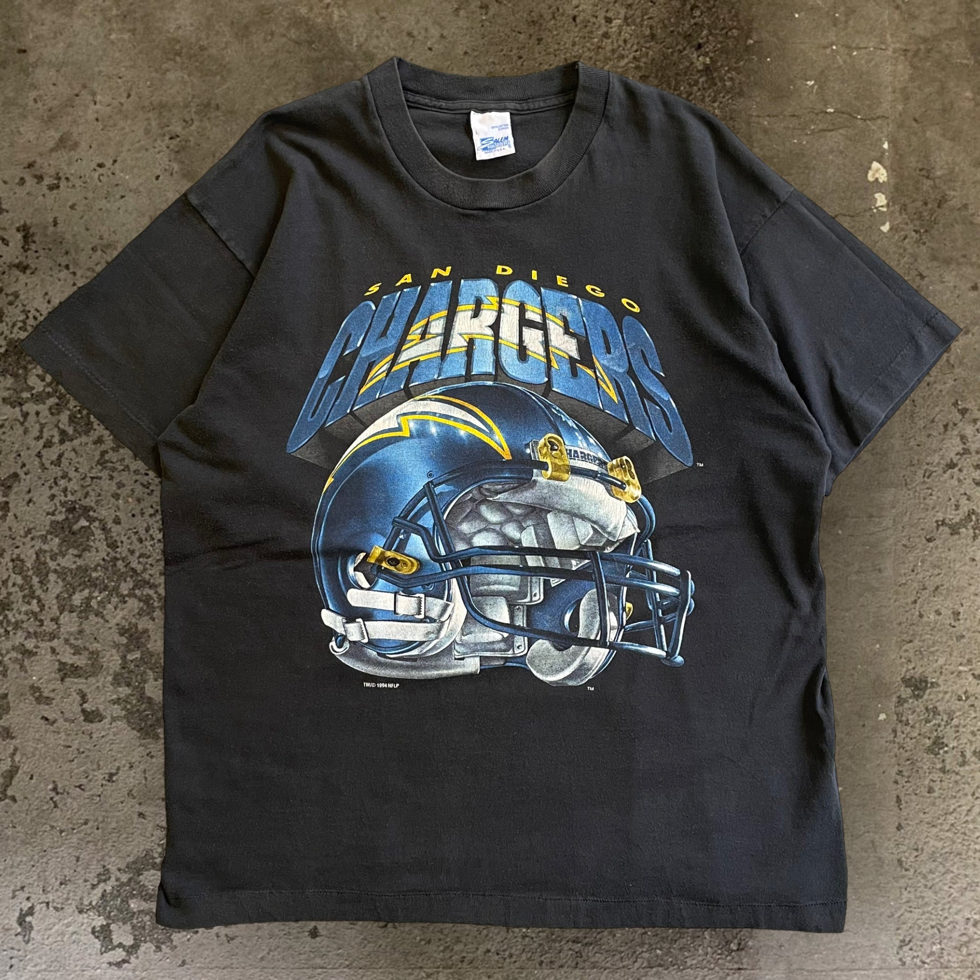 古着90s【salem】NFL CHARGERSデザインTシャツ｜ヴィンテージ（古着