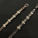 【新品】Iron Cross Leather Bracelet