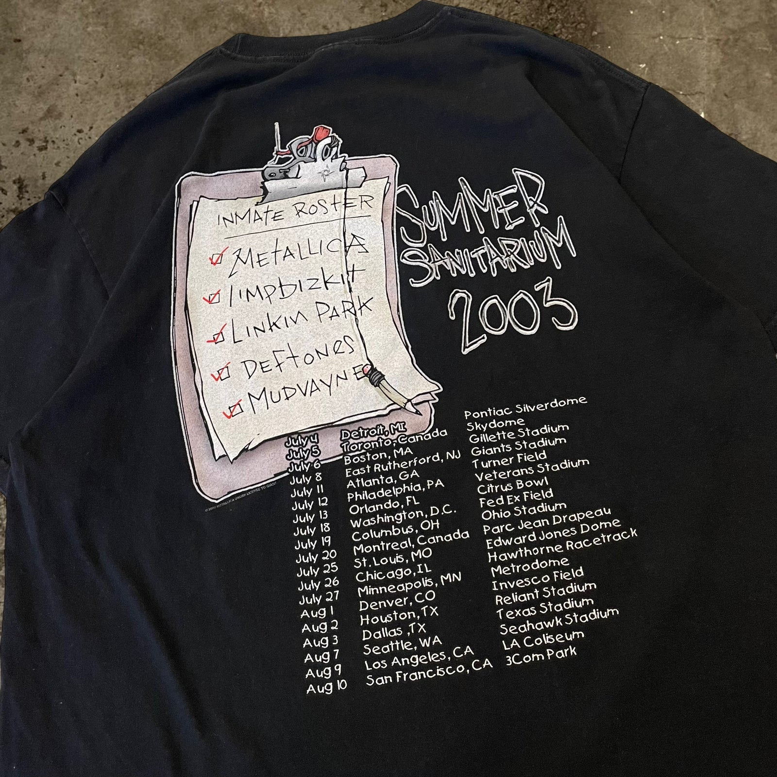 古着03s【TENNESSEE RIYER】SUMMER SANITARIUM TOUR Tee｜ヴィンテージ