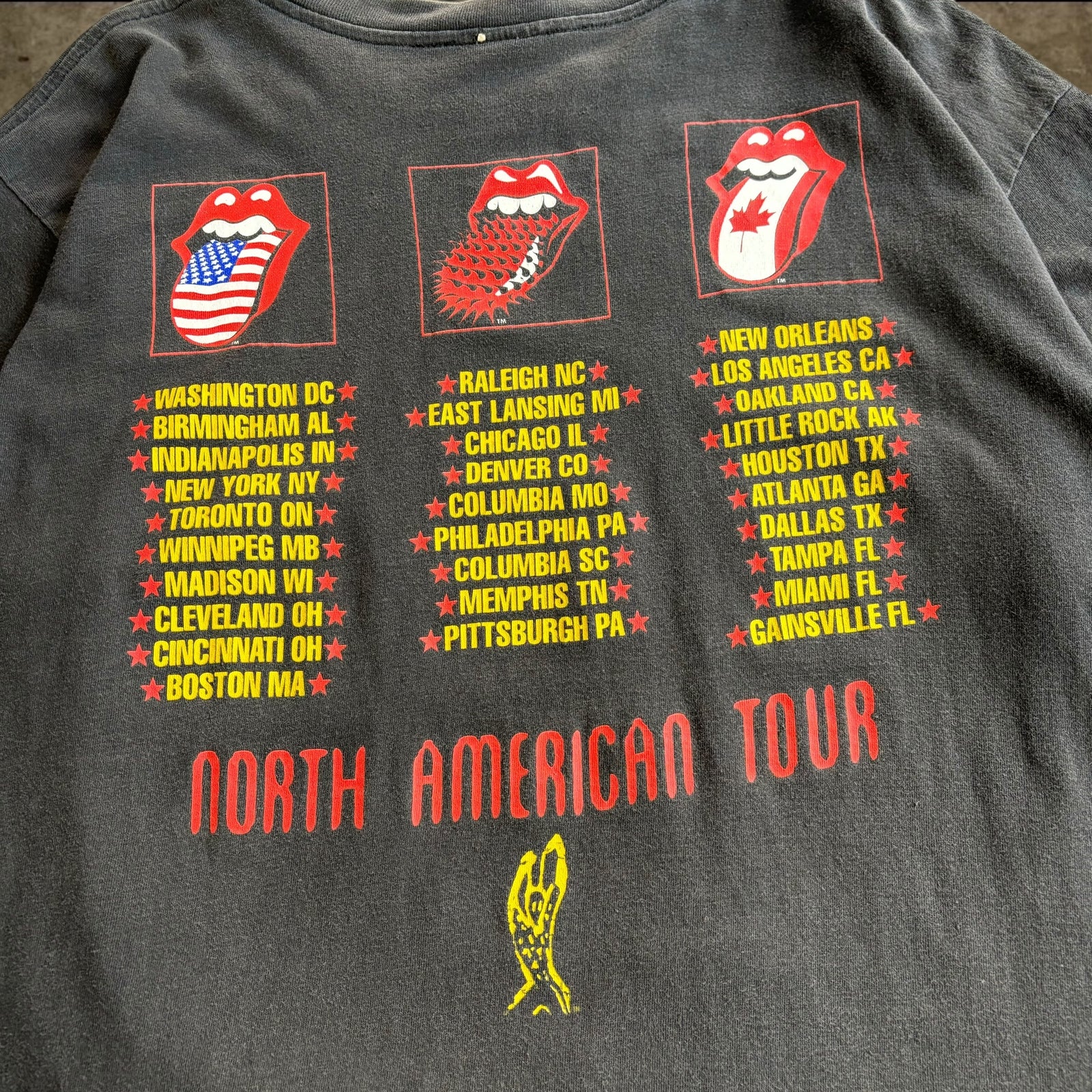 90s ROLLING STONES 94/95 TOUR長袖Tシャツ ロンT 90s ROLLING STONES 94/95 TOUR長袖Tシャツ ロンT メンズ