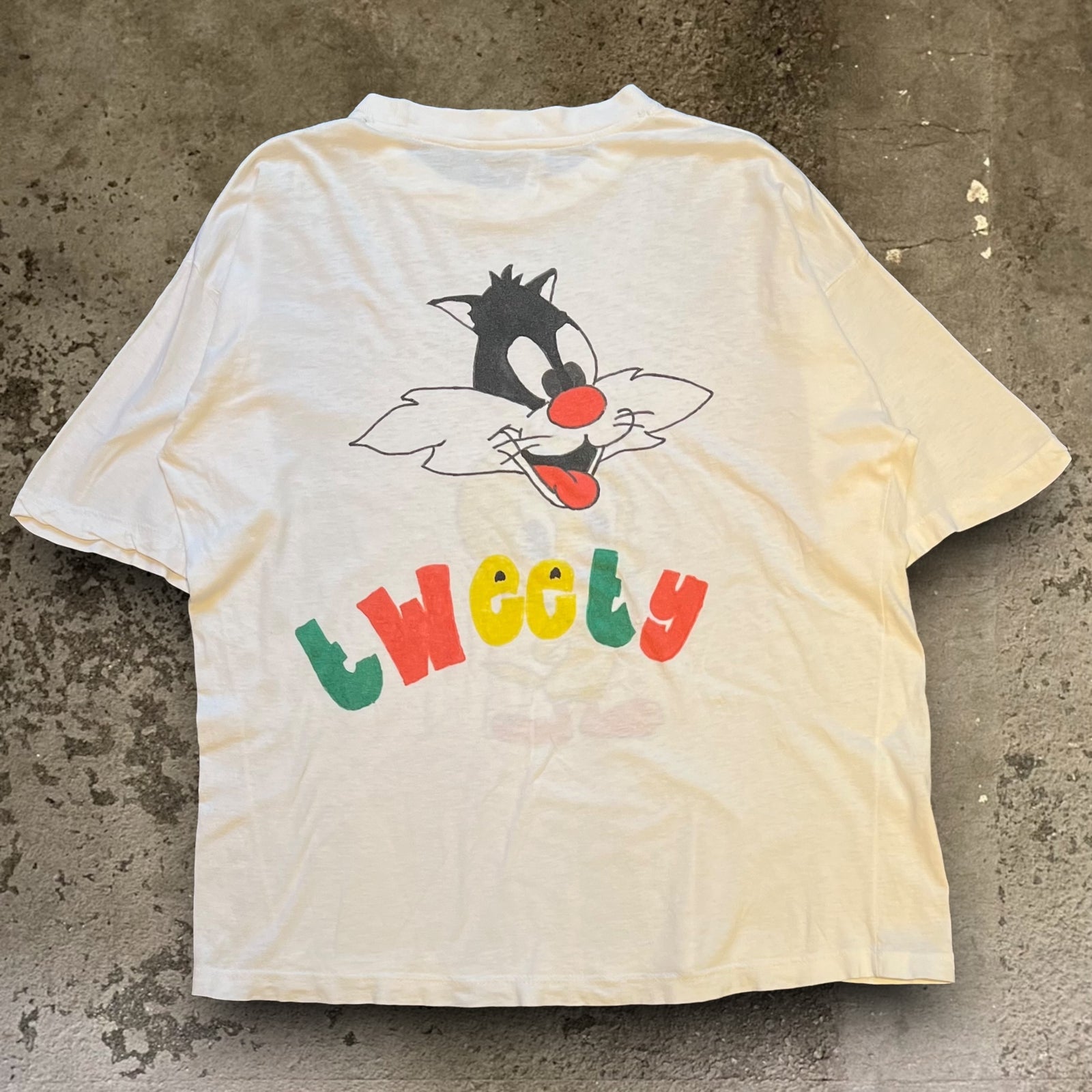 古着Tシャツ】アニメ 00s トゥイーティー&シルベスター｜ヴィンテージ 