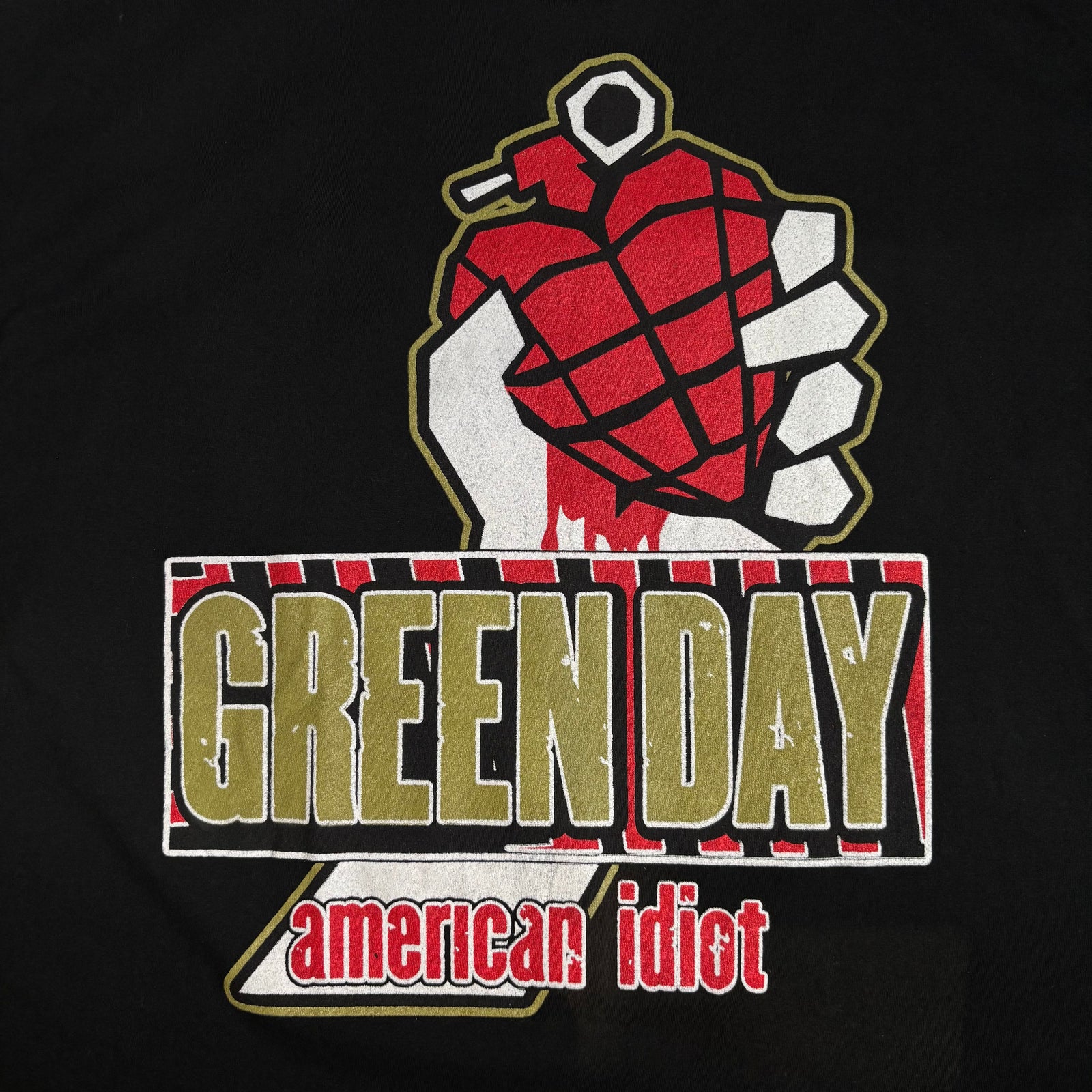 00s XL GREEN DAY American idiotTシャツ 2005 古着Tシャツ】音楽 GREEN DAY 