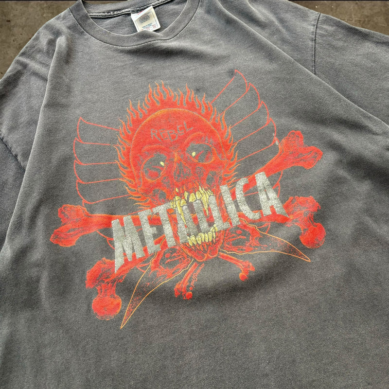 【古着Tシャツ】音楽 Metallica"FLAMING Rebel"