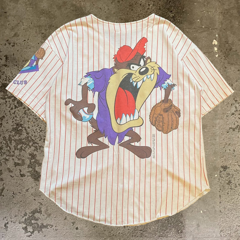 【古着Tシャツ】アニメ 1992 NOVE TAZ baseball shirt