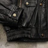 【古着】leather jacket
