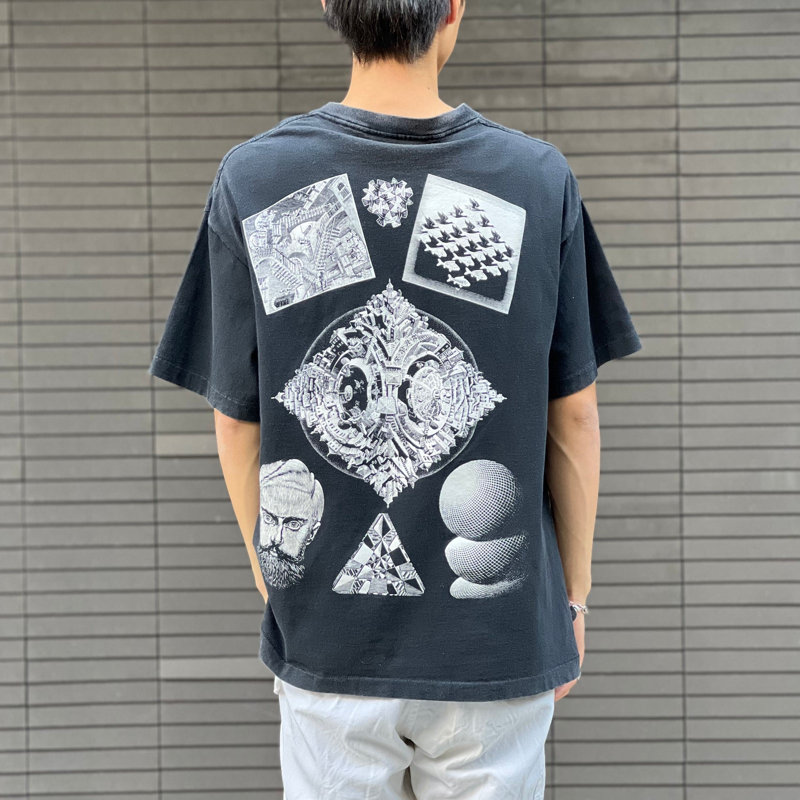 アーミッシュキルト ヴィンテージTシャツ アート幾何学フラクタル ダリエッシャー 1426DD38-859C-49D0-BFDD-
