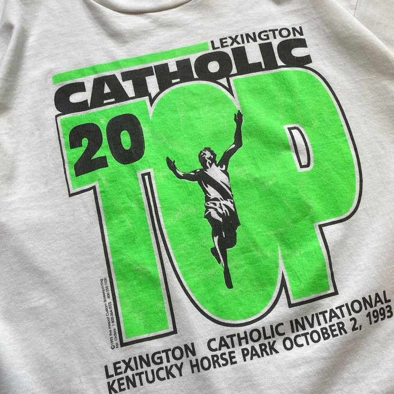 【古着Tシャツ】カレッジ 90s SCREEN STARS "CATHOLIC TOP20"