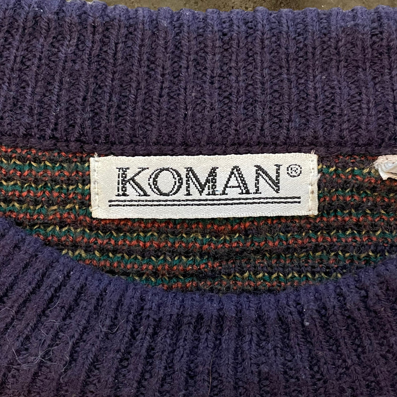 【古着】KOMAN アーティスティックデザインセーター