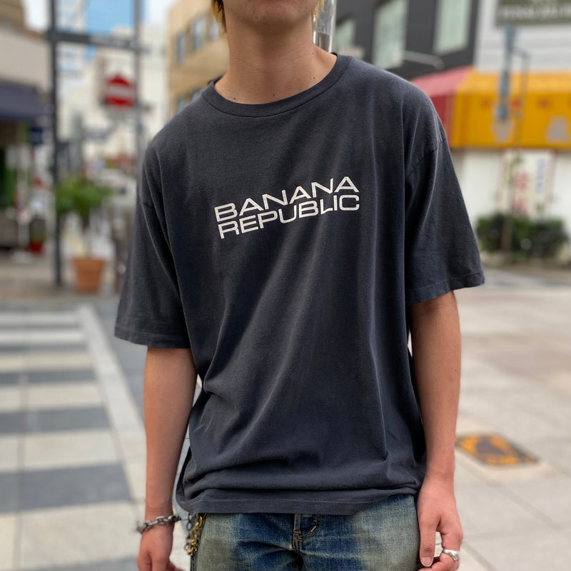 【古着Tシャツ】企業 90's BANANA REPUBLIC Logo-Tee