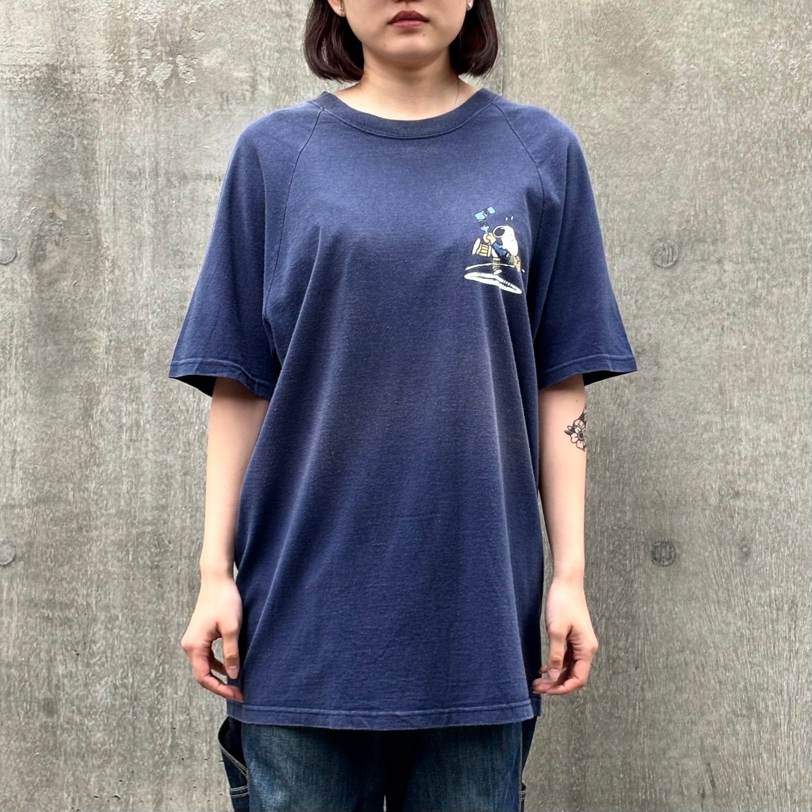 古着 【PEANUTS】スヌーピーデザインラグランTシャツ｜ヴィンテージ 