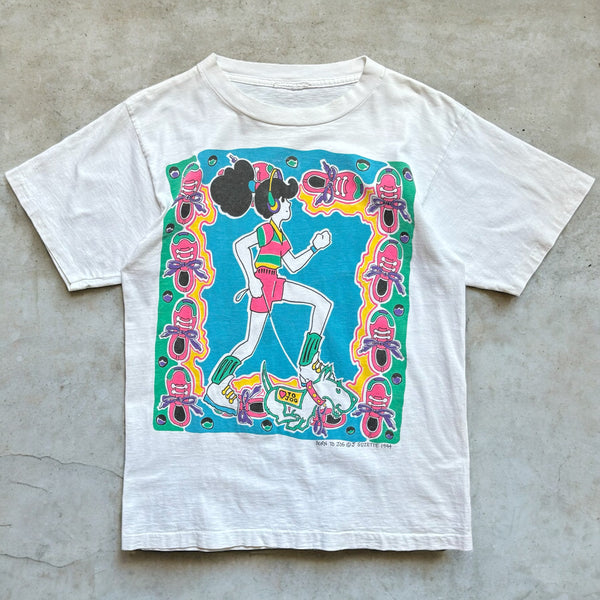 古着 94s【J SUZETTE】ポップアートデザインTシャツ