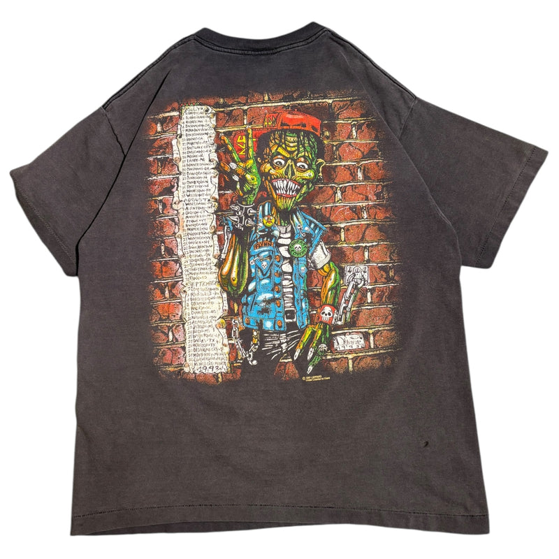 【古着Tシャツ】音楽 Def Leppard 1993 Adrenalize Tour Skeleton Tee