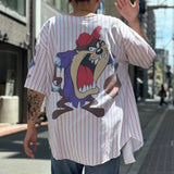 【古着Tシャツ】アニメ 1992 NOVE TAZ baseball shirt