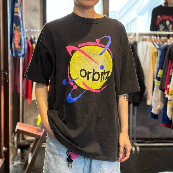 古着 90s【ONEITA】orbitz企業デザインTシャツ