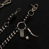 【新品】Leather Parts Wallet chain