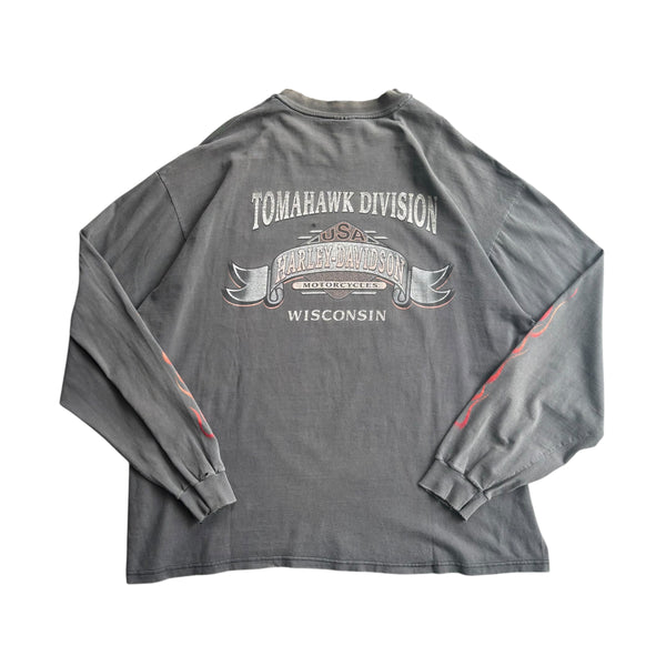 【古着Tシャツ】 Harley-Davidson "Flame Pattern"  long  sleeve T-shirt
