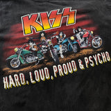 【古着Tシャツ】音楽 KISS "Hard Loud Proud Psycho"