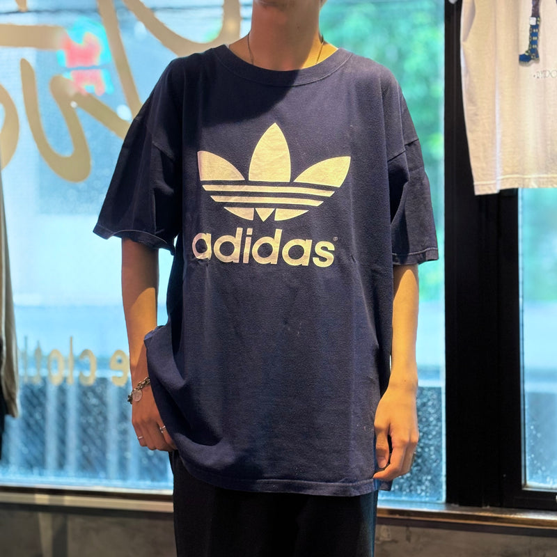 【古着Tシャツ】企業 adidas トレフォイルデザイン