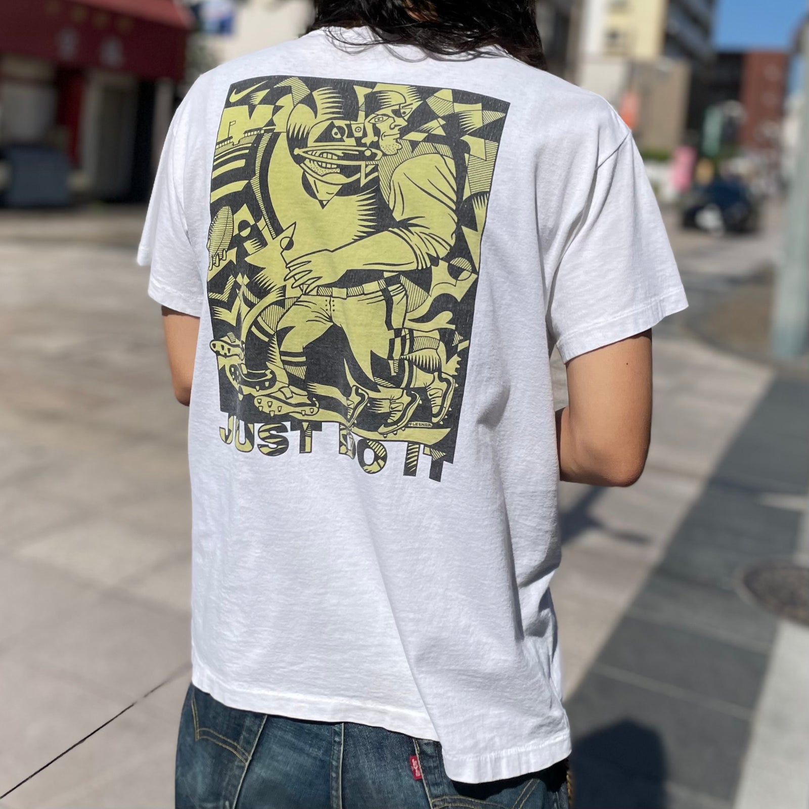 ゴツナイキ　ヴィンテージ　Tシャツ　old NIKE 検　バンドt アートt 1990's 