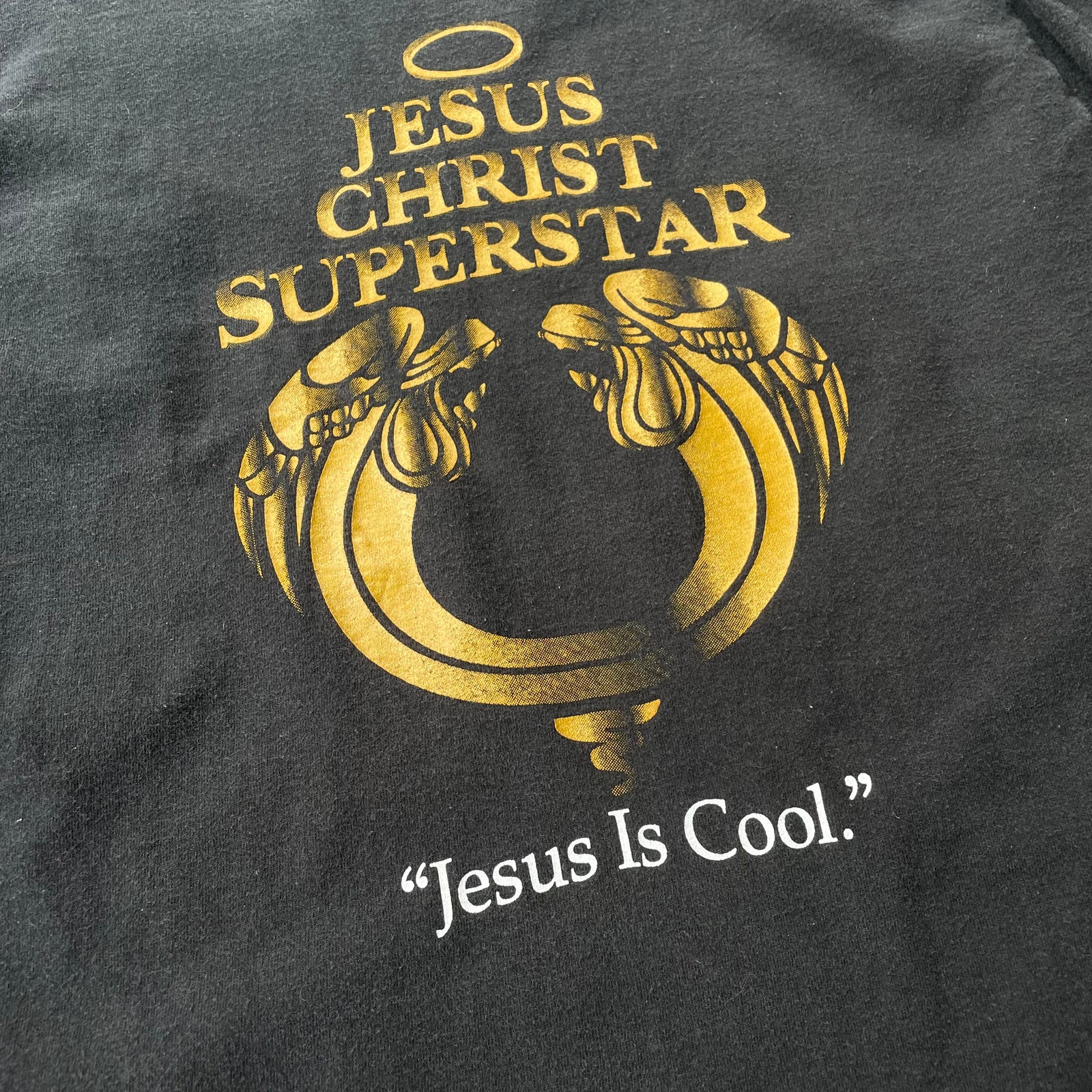 90s 名作　フルーツオブザルーム　最後の晩餐　L Jesus 宗教　tシャツ 古着Tシャツ】音楽 90's JESUS CHRIST SUPERSTAR｜ヴィンテージ