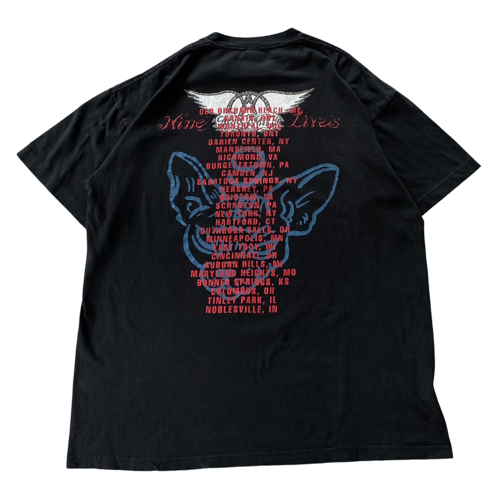 古着Tシャツ】音楽 Aerosmith Nine Lives|ヴィンテージ(古着 古着Tシャツ】音楽 Aerosmith Nine Lives|ヴィンテージ(古着