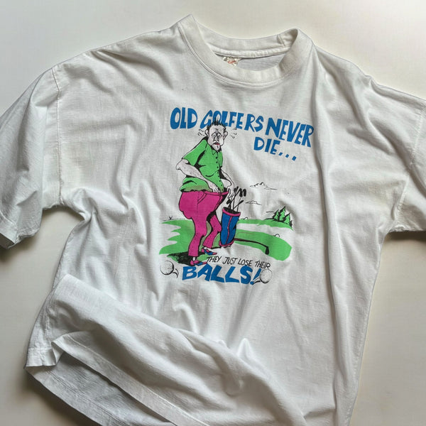 【古着Tシャツ】グッドレギュラー OLD GOLFERS NEVER DIE