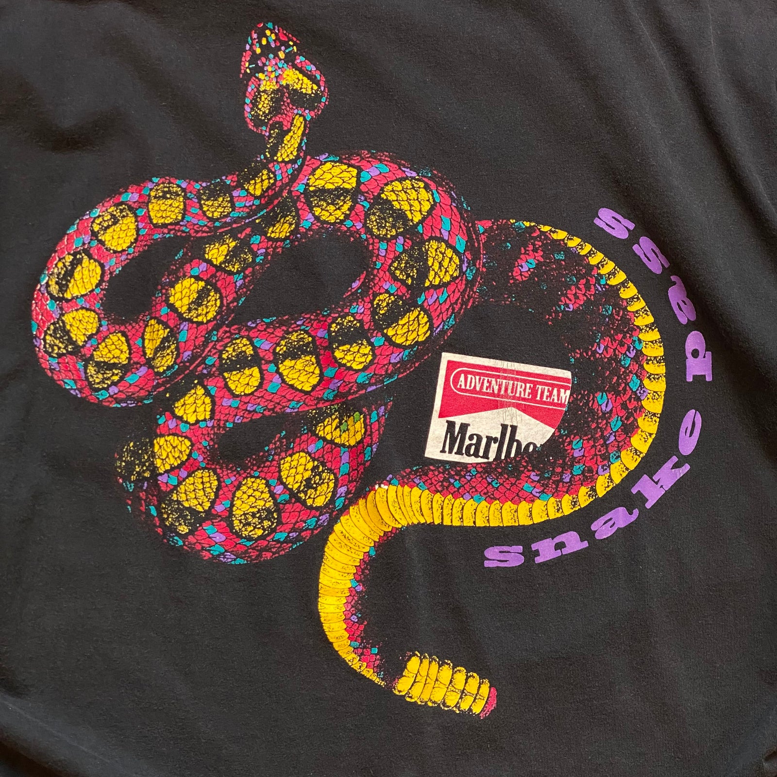 古着Tシャツ】企業 90s Marlboro snake pass｜ヴィンテージ（古着）専門通販ショップ古着屋Yutori