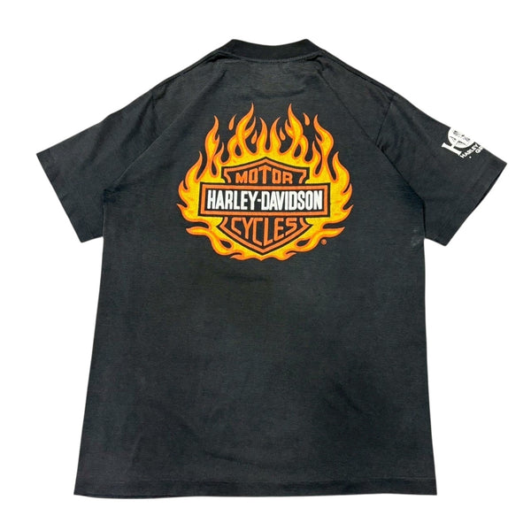 【古着Tシャツ】 Harley-Davidson "Emblem Fire logo"