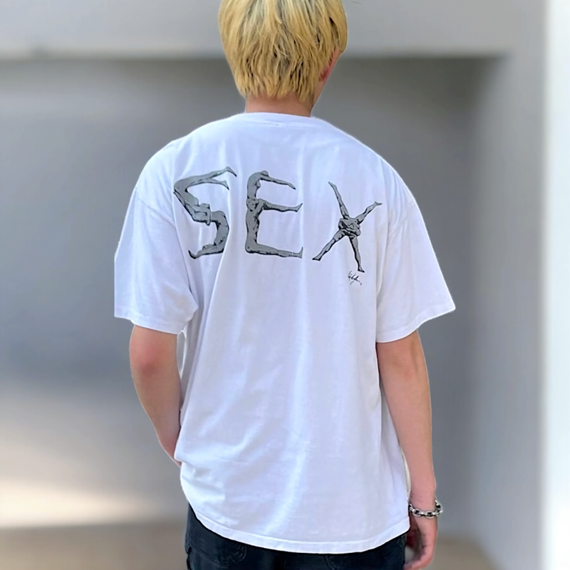 【古着Tシャツ】アート 90's SAFE SEX Design