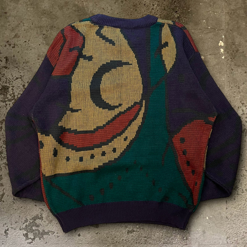【古着】KOMAN アーティスティックデザインセーター