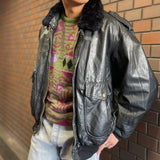 【古着】unbranded 2way Leather Jacket "G-1" "A-2"