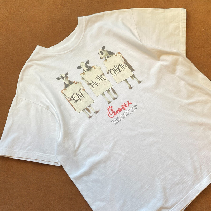 【古着Tシャツ】グッドレギュラー 90's Chick-fil-A "EAT MOR CHIKIN"