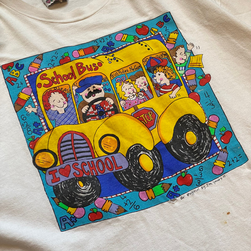 【古着Tシャツ】グッドレギュラー 90s IM YOURS　"I LOVE SCHOOL"