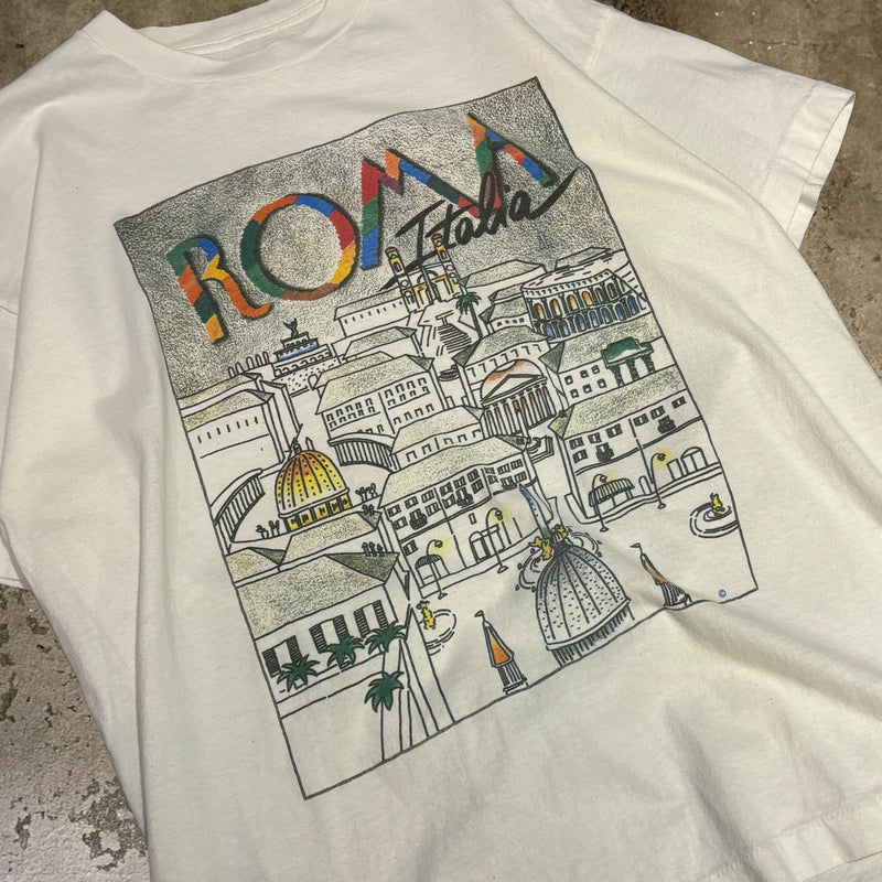 【古着Tシャツ】グッドレギュラー 90s ROMA Italia