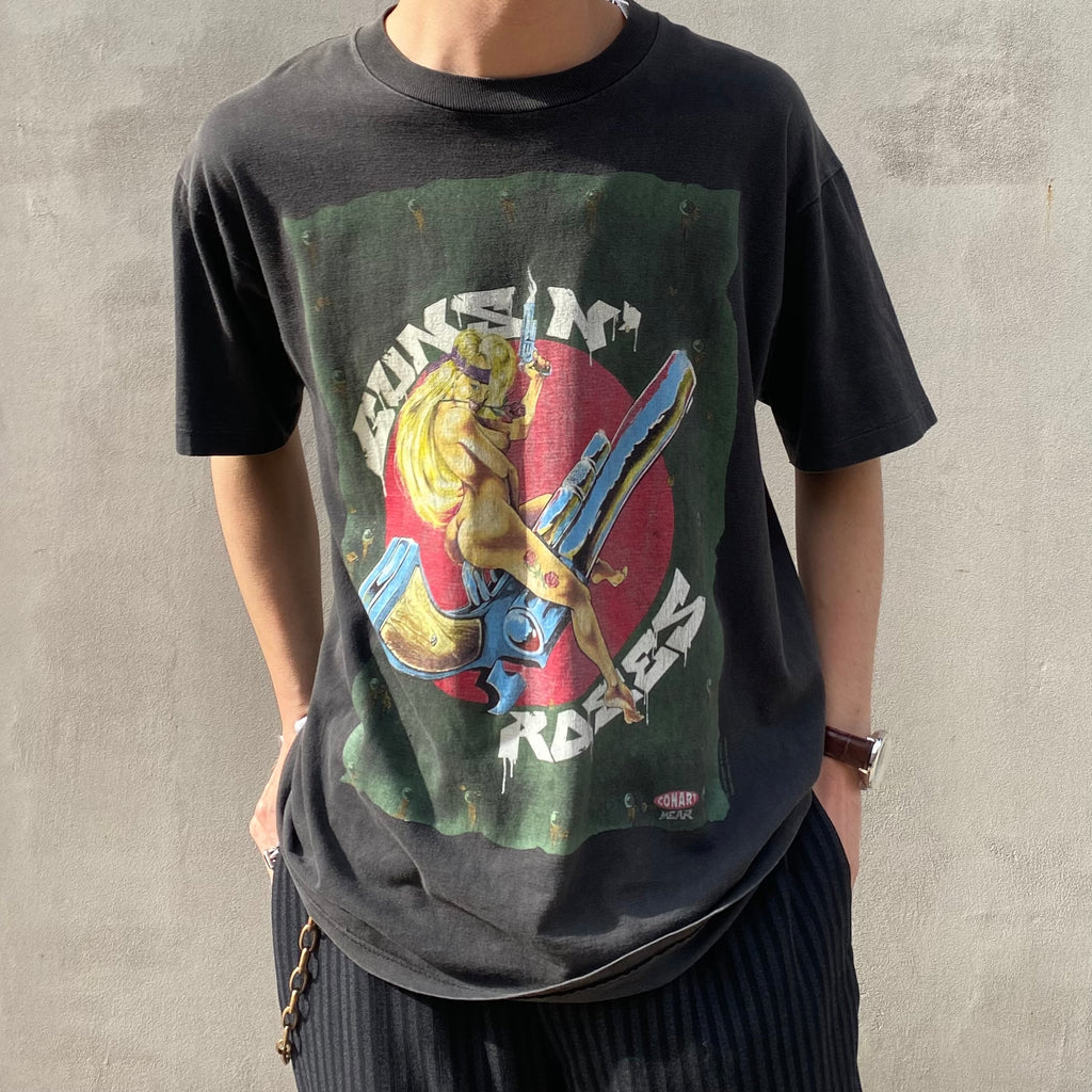 ヴィンテージ サイズ:XL  90s  ERASURE イレイジャー 1992 TOURTシャツ 中古 BS99 古着Tシャツ】音楽 Guns N' Roses 