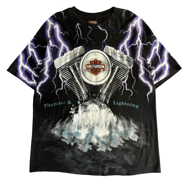 【古着Tシャツ】企業 Harley-Davidson "Thunder & Lightning"