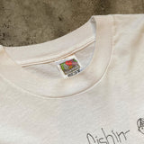 【古着Tシャツ】グッドレギュラー　90s FRUIT OF THE ROOM "gone fishin-not just wishin-