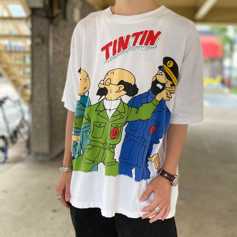 古着Tシャツ】キャラクター 90's TINTIN｜ヴィンテージ（古着）専門通販ショップ古着屋Yutori