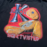 【古着Tシャツ】 音楽 Korn SICK & TWISTED WORLD TOUR 2000 "Bootleg”