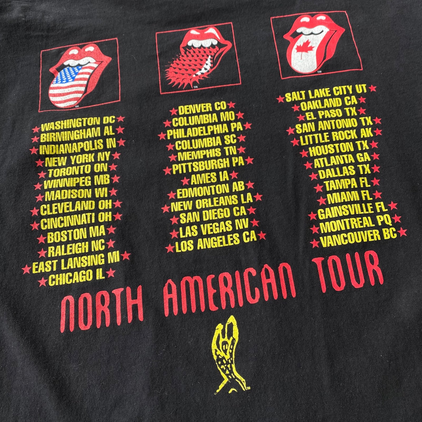 新品 1994年製 Rolling Stones ローリングストーンズ Tシャツ