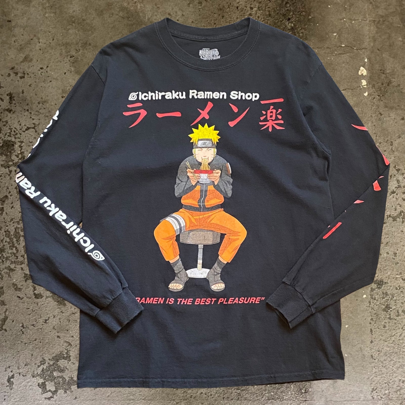 古着Tシャツ】アニメ 00s NARUTO SHIPPUDEN ラーメン一楽 L/S TEE
