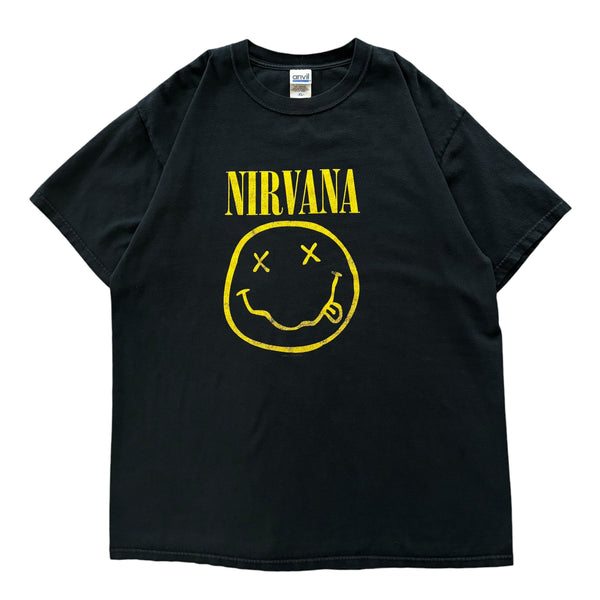 1992 NIRVANA ヴィンテージ　スマイル　TシャツMサイズY2K 00s 古着Tシャツ】音楽 Nirvana 