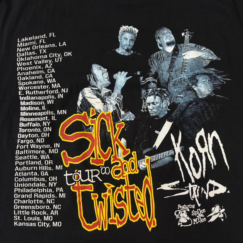 【古着Tシャツ】 音楽 Korn sick twisted tour "Bootleg”