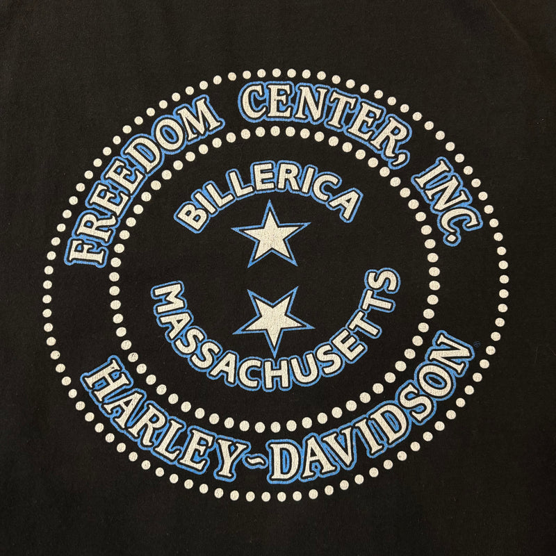 【古着Tシャツ】企業 90s  Harley-Davidson "Blue Flame Pattern Emblem Design"