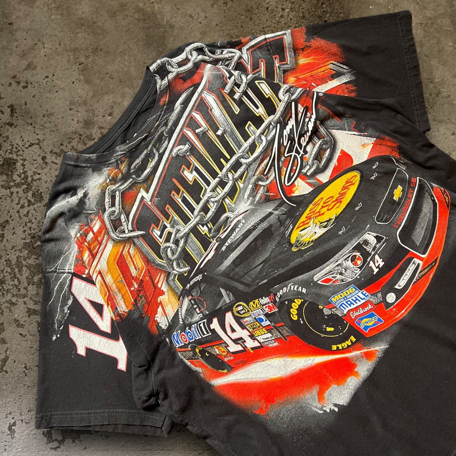 古着【CHASE AUTHENTICS】NASCAR レーシングデザインTシャツ