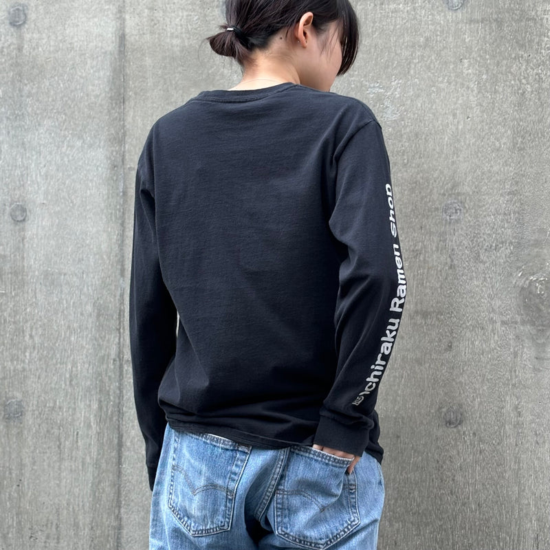 【古着Tシャツ】アニメ 00s NARUTO SHIPPUDEN ラーメン一楽 L/S TEE