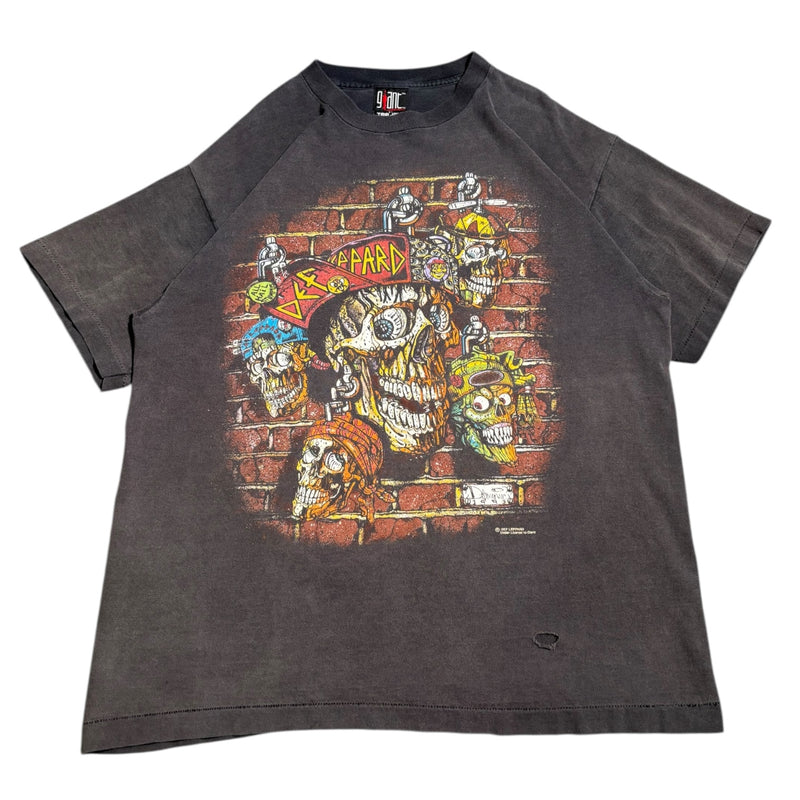【古着Tシャツ】音楽 Def Leppard 1993 Adrenalize Tour Skeleton Tee