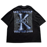 【古着Tシャツ】 音楽 Korn SICK & TWISTED WORLD TOUR 2000 "Bootleg”