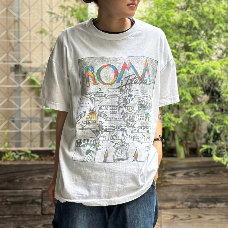 【古着Tシャツ】グッドレギュラー 90s ROMA Italia